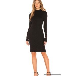 NWT John & Jenn Miller Sweater Dress - Black / Caviar - L